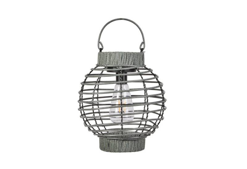 Smart Garden LED Solarleuchte Solarlaterne Terra Rattan grau 23 cm Solarlicht von Smart Garden