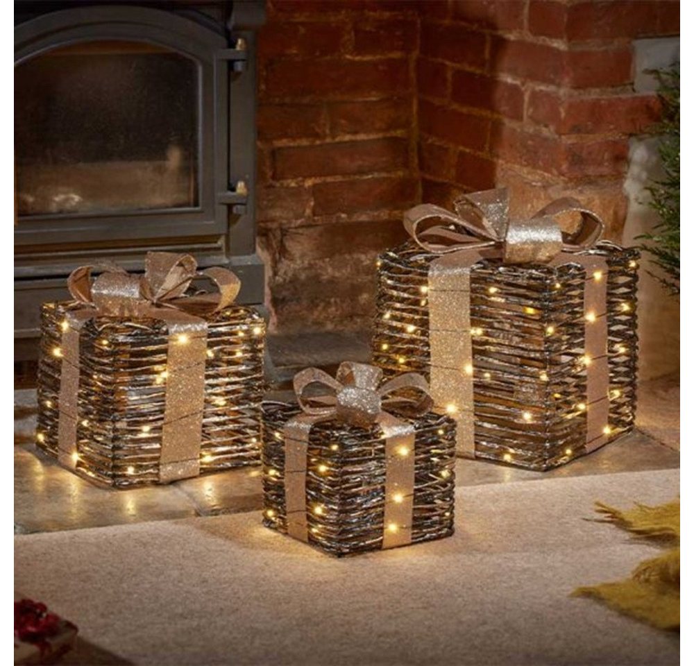 Smart Garden Weihnachtsszene 3er Set LED Geschenkboxen Schwarz-Gold Smart Garden Weihnachtsszene 3er Set LED Geschenkboxen Schwarz-Gold von Smart Garden
