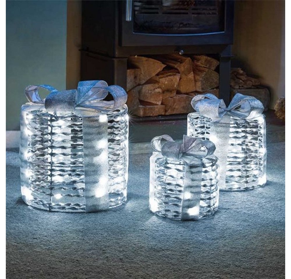 Smart Garden Weihnachtsszene GlitterTwist Silver Gift Boxes – 3er Set LED Geschenkboxen Silber Smart Garden Weihnachtsszene GlitterTwist Silver Gift Boxes – 3er Set LED Geschenkboxen Silber von Smart Garden