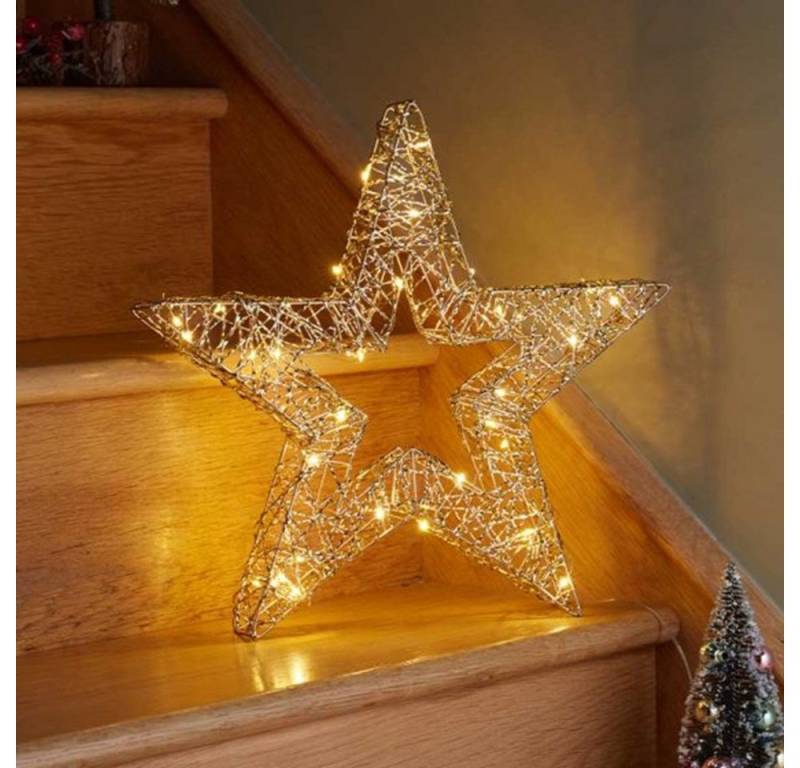 Smart Garden Weihnachtsszene Gold Weave WonderStar – 38 cm LED-Stern von Smart Garden