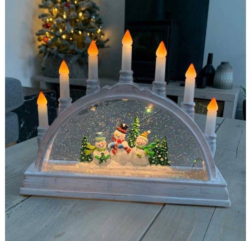 Smart Garden Weihnachtsszene SnowSwirl Frosty Candle Bridge – Schneewirbel Weihnachtslaterne 26cm von Smart Garden