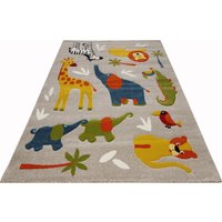 SMART KIDS Kinderteppich "Benny & Friends", rechteckig, 10 mm Höhe, Moderner Spielteppich, strapazierfähig, pflegeleicht, Konturenschnitt von Smart Kids
