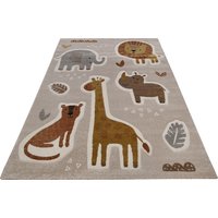 SMART KIDS Kinderteppich "Nala & Friends", rechteckig, 10 mm Höhe, Moderner Spielteppich, strapazierfähig, pflegeleicht, Konturenschnitt von Smart Kids