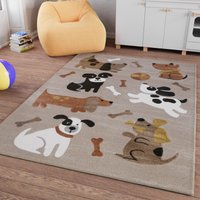 SMART KIDS Kinderteppich "Rocky & Friends", rechteckig, 10 mm Höhe, Moderner Spielteppich, strapazierfähig, pflegeleicht, Konturenschnitt von Smart Kids