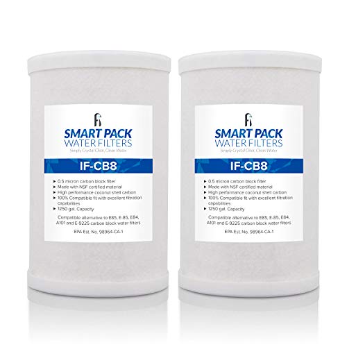 Smart Pack Water Filters CB8 Carbon Block Wasserfilter kompatibel mit Amway E-84, E-85, A101, E-9225-2 Pack Smart Pack Water Filters CB8 Carbon Block Wasserfilter kompatibel mit Amway E-84, E-85, A101, E-9225-2 Pack von Smart Pack Water Filters