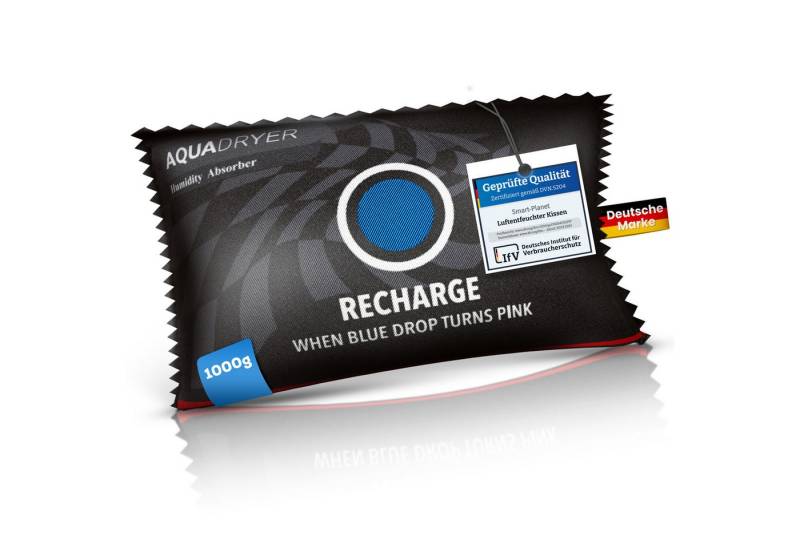 Smart-Planet Stumpenkerze Luftentfeuchter Auto 1kg wiederverwendbar mit Feuchtigkeitsanzeige, Wiederverwendbar von Smart-Planet