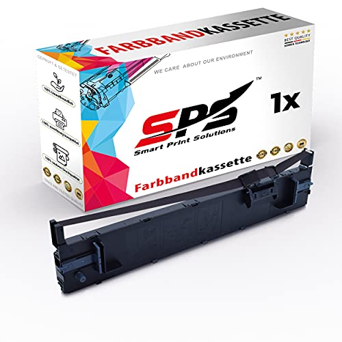 SPS C13S015610 LQ690 Schwarz Farbbandkartusche mit Chip kompatibel für Epson LQ690 LQ680 LQ675 von Smart Print Solutions