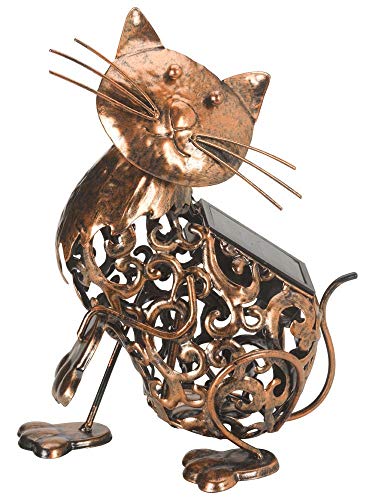 Smart Garden Deko-Katze aus Metall für Garten oder Terrasse, mit Solarlicht, Metall Cat von Smart Solar