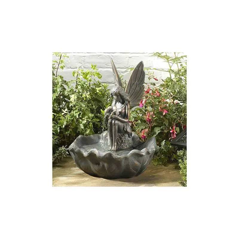 B-Ware Smart Solar Solar Wasserbrunnen Elfe Springbrunnen Solarbrunnen Garten Deko von Smart Solar