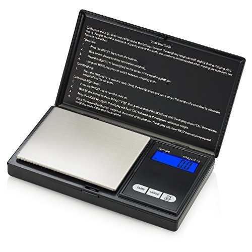 Smart Weigh SWS600 Digitale Taschenwaage Küchenwaage Briefwaage 600 x 0.1g von Smart Weigh