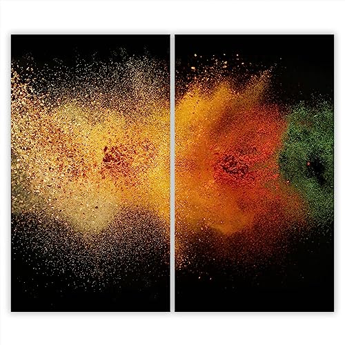 SMTDeco Herdabdeckplatte 2×30×52 cm – ESG gehärtetes Glas, kratzfest & rutschfest – Spritzschutz & Schneidebrett – für Induktion/Ceranfeld – 2-teilig, Motiv Zweiteilig Staub Schwarz SMTDeco Herdabdeckplatte 2×30×52 cm – ESG gehärtetes Glas, kratzfest & rutschfest – Spritzschutz & Schneidebrett – für Induktion/Ceranfeld – 2-teilig, Motiv Zweiteilig Staub Schwarz von SmartDecoration