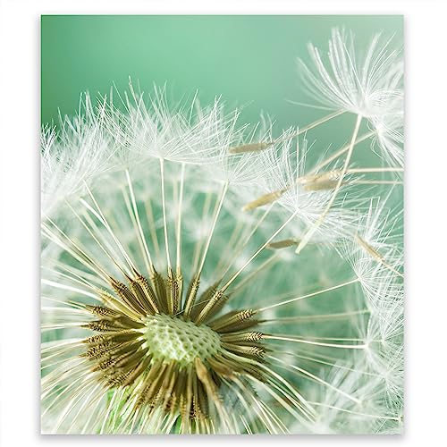 SMTDeco Herdabdeckplatte 45×52 cm – Mehr Arbeitsfläche, Spritzschutz & Schneidebrett – ESG Glas, kratzfest – für Induktion/Ceranfeld – 1-teilig, Motiv Blumen Grün von SMTDeco