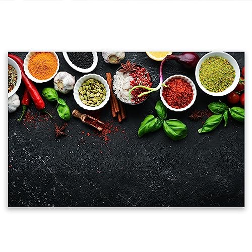 SMTDeco Herdabdeckplatte 80×52 cm – ESG gehärtetes Glas, kratzfest & rutschfest – Spritzschutz & Schneidebrett – für Induktion/Ceranfeld – 1-teilig, Motiv Vorstand Schwarz von SMTDeco