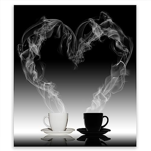 SMTDeco Herdabdeckplatte Ceranfeld Abdeckplatte Herdabdeckung Herdplatten Abdeckungen Induktionskochfeld 45x52 cm Einteilig Kaffee Schwarz von SmartDecoration