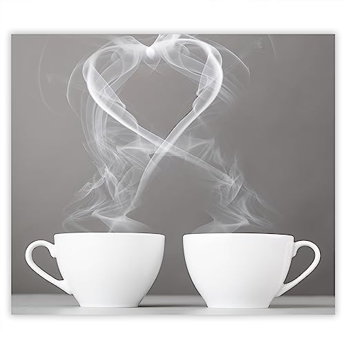 SMTDeco Herdabdeckplatte Ceranfeld Abdeckplatte Herdabdeckung Herdplatten Abdeckungen Induktionskochfeld 60x52 cm Einteilig Kaffee Grau von SMTDeco