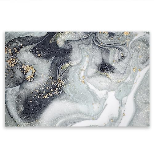 SMTDeco Herdabdeckplatte Ceranfeld Abdeckplatte Herdabdeckung Herdplatten Abdeckungen Induktionskochfeld 80x52 cm Einteilig Marmor Grau von SmartDecoration