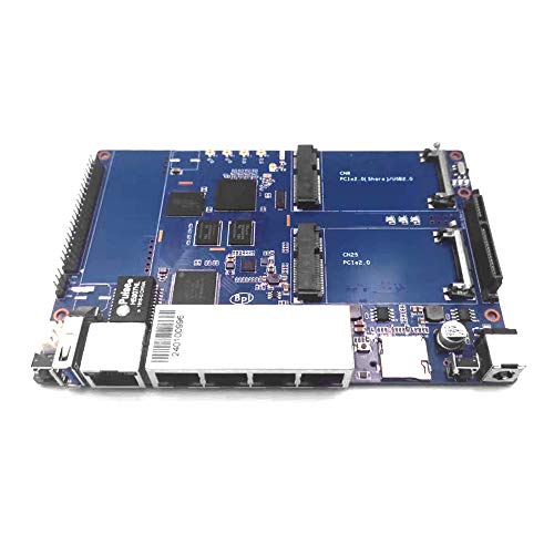 Banana Pi BPI R64 Smart-WLAN-Router - WLAN-Router, Dualband, 5-Gigabit-Anschluss mit 1 GB DDR3 Basierend auf MediaTek MTK MT7622 Soc OpenWRT für NAS-VPN-Server, Bundle mit WLAN-4x4-Dualband-Modul Banana Pi BPI R64 Smart-WLAN-Router - WLAN-Router, Dualband, 5-Gigabit-Anschluss mit 1 GB DDR3 Basierend auf MediaTek MTK MT7622 Soc OpenWRT für NAS-VPN-Server, Bundle mit WLAN-4x4-Dualband-Modul von SmartFly info