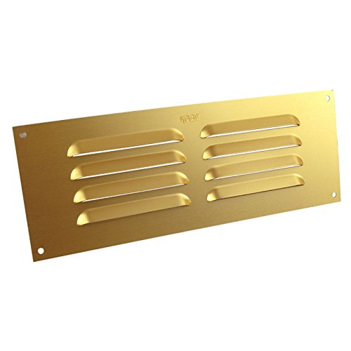 9" x 3" Louvre Vent Messing eloxiert Aluminium / Metall Lüftung Kühlergrill Abdeckung 9" x 3" Louvre Vent Messing eloxiert Aluminium / Metall Lüftung Kühlergrill Abdeckung von SmartHome