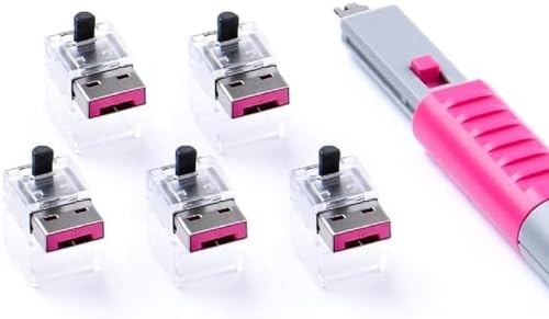 SmartKeeper ESSENTIAL / 5 x LAN Cable Locks mit 1 x Lock Key Basic / Pink SmartKeeper ESSENTIAL / 5 x LAN Cable Locks mit 1 x Lock Key Basic / Pink von Smart Keeper