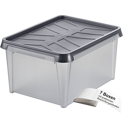 ORTHEX Smart Store DRY 15 / 7 wasserdichte Aufbewahrungsboxen im SET, inkl. Beschriftungsetiketten von SmartStore