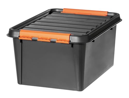 Orthex 3193090 Clipbox Smart Store Robust 31, 50 x 39 x 26 cm, 31 L, schwarz von SmartStore