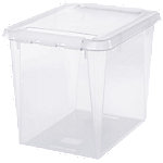 SmartStore Aufbewahrungsbox Home 50 52 L Transparent, Weiß PP (Polypropylene) 39 x 50 x 41 cm 3 Stück von SmartStore