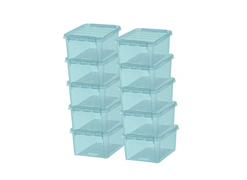 SmartStore Colour 10 Aufbewahrungsboxen 10-Teilig, Aquamarin von SmartStore