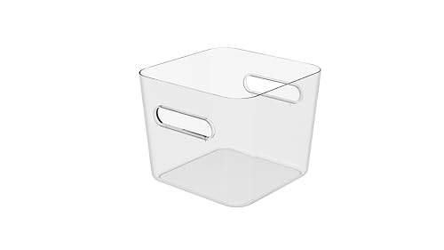 SmartStore™ Compact Clear Square L | Aufbewahrungsbehälter 4,7 L | Transparent | Stapelbar & Spülmaschinengeeignet | Hergestellt in Finnland von SmartStore