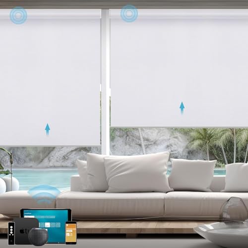 SmartWings Elektrisches Rollo mit Fernbedingung, Smart Rollo Innen 100% Verdunkelung, Kompatibel mit Alexa, Google Home, Homekit, Benutzerdefinierte Größe,Essential Weiß SmartWings Elektrisches Rollo mit Fernbedingung, Smart Rollo Innen 100% Verdunkelung, Kompatibel mit Alexa, Google Home, Homekit, Benutzerdefinierte Größe,Essential Weiß von SmartWings