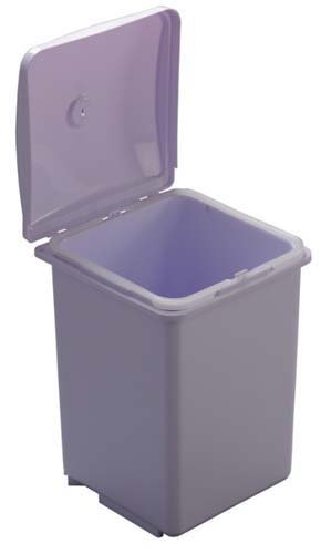 X-Line Kit Abfallsammler Tür selbstöffnend, grau, 24.5 x 23.5 x 36.2 cm von Smartix