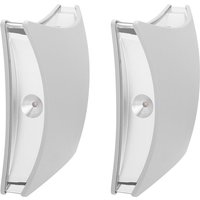 2er-Set Außenwandleuchten aus gebürstetem Aluminium lichtgrau, IP54 2er-Set Außenwandleuchten aus gebürstetem Aluminium lichtgrau, IP54 von Smartwares