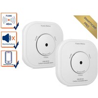 Smartwares - 2er Set Zusatz CO-Melder mit extra Warnsignal per App - SmartHome pro Serie von Smartwares