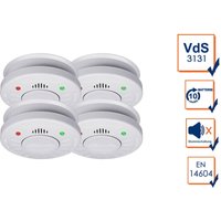 4er SET Rauchmelder 10 Jahres Batterie - VdS Zertifiziert & Stummschaltfunktion 4er SET Rauchmelder 10 Jahres Batterie - VdS Zertifiziert & Stummschaltfunktion von Smartwares