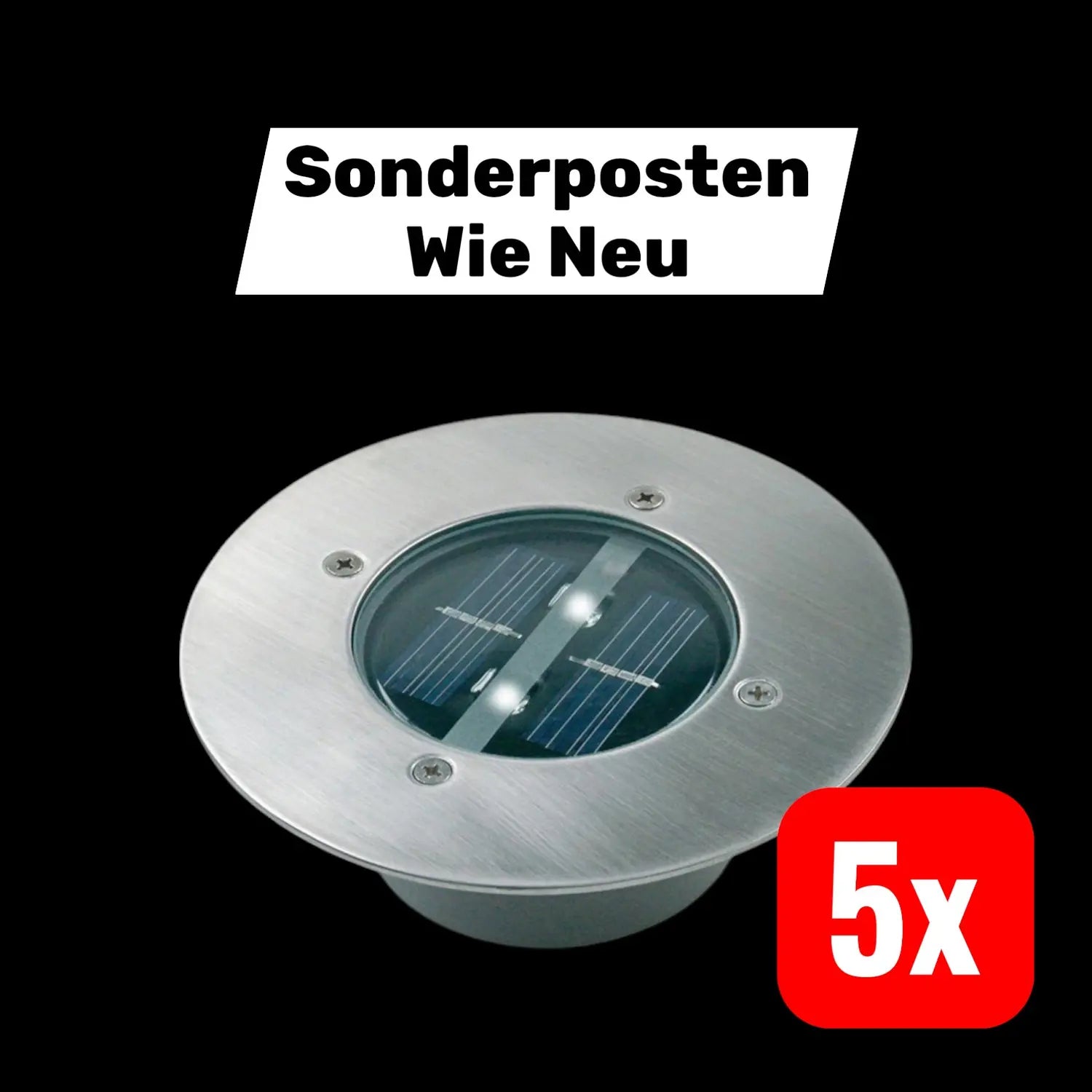 B-Ware Smartwares Solar Led Bodeneinbaustrahler Lugo Universalweiß 5 Stück B-Ware Smartwares Solar Led Bodeneinbaustrahler Lugo Universalweiß 5 Stück von Smartwares