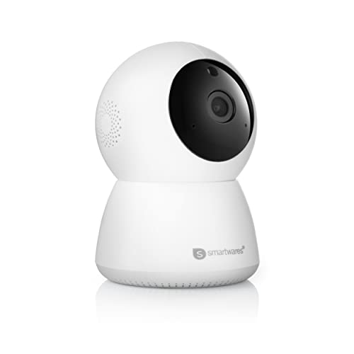 CIP-37550 Smartwares IP-Kamera Innen, Livebilder in 1080P Full HD mit kostenloser App, ideal um Haustiere und Kinder zu beobachten von Smartwares