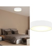 Smartwares - Deckenleuchte mit led, Stoff weiß/Abdeckung satiniert, ø 40cm, ceiling dream von Smartwares