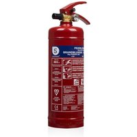 Smartwares - Feuerlöscher FEX-15120 BB2 2 kg für abc Brände mit Halterung Manometer Pulver-Feuerlöscher von Smartwares