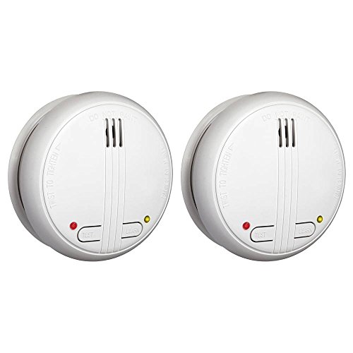 Flamingo Rauchmelder - Vernetzbar - DIN EN 14604 Zertifiziert - Optischer Sensor - Testknopf - 85 dB - FSM-17162-2er Pack von Smartwares