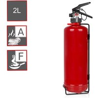 Smartwares - Fettbrand Feuerlöscher, Brandklassen a und f, Manometer, 2 Liter von Smartwares