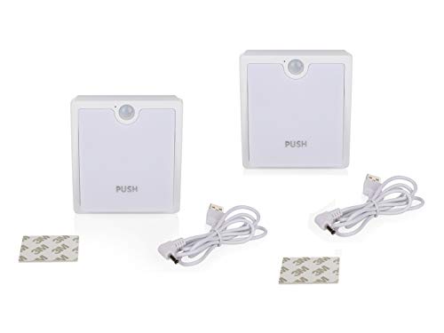 Smartwares 2er Set dimmbares LED-Nachtlicht mit Bewegungsmelder, per USB aufladbar - Orientierungslicht im Kinderzimmer Smartwares 2er Set dimmbares LED-Nachtlicht mit Bewegungsmelder, per USB aufladbar - Orientierungslicht im Kinderzimmer von Smartwares