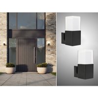 Led Außenwandleuchten 2er set eckig Aluminium Schwarz Up Light, 20x14cm Led Außenwandleuchten 2er set eckig Aluminium Schwarz Up Light, 20x14cm von Smartwares