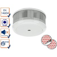 Mini 10-Jahres Rauchwarnmelder + Magnet-Set, din en 14604 von Smartwares