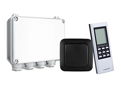 Outdoor Funkschalter-Set mit Timer-Fernbedienung und Wandschalter für Beleuchtung oder Teichanlage von Smartwares