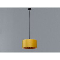 Smartwares - Pendelleuchte Vintage mit Lampenschirm Samt Gelb / Gold, ø 40cm von Smartwares