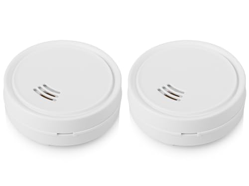 SMARTWARES Mini Wassermelderset Ø 6,3cm mit lautem 85dB Alarm, Schutz vor Wasserschäden von Smartwares