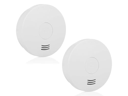 SMARTWARES Rauchmelder 2er Set mit 10 Jahres Batterie, VDs Zertifiziert & Q-Siegel, unauffällig blinkende LED von Smartwares