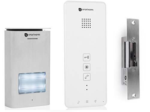 Set: Einparteien Türsprechanlage mit elektronischem Türöffner für normale Türen von Smartwares