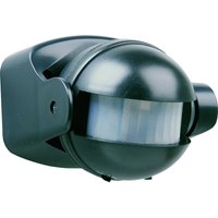 Smartwares - Schwarzer Bewegungsmelder 12m/180°, einstellbares Zeitintervall, IP44 von Smartwares