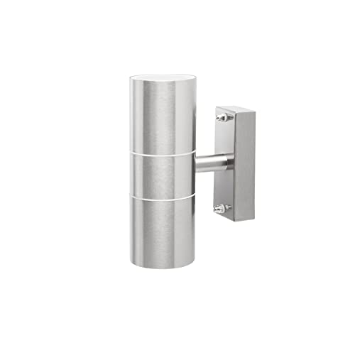 Smartwares GU10 Fassung Aussenleuchte-/ Wandleuchte, Edelstahl, Uplight, Downlight 7,5 x 21x 13 cm Smartwares GU10 Fassung Aussenleuchte-/ Wandleuchte, Edelstahl, Uplight, Downlight 7,5 x 21x 13 cm von Smartwares