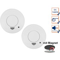 Smartwares - 2er-Set Rauchmelder mit 1 Jahres Batterie - Stummschaltfunktion + Magnethalter Smartwares - 2er-Set Rauchmelder mit 1 Jahres Batterie - Stummschaltfunktion + Magnethalter von Smartwares